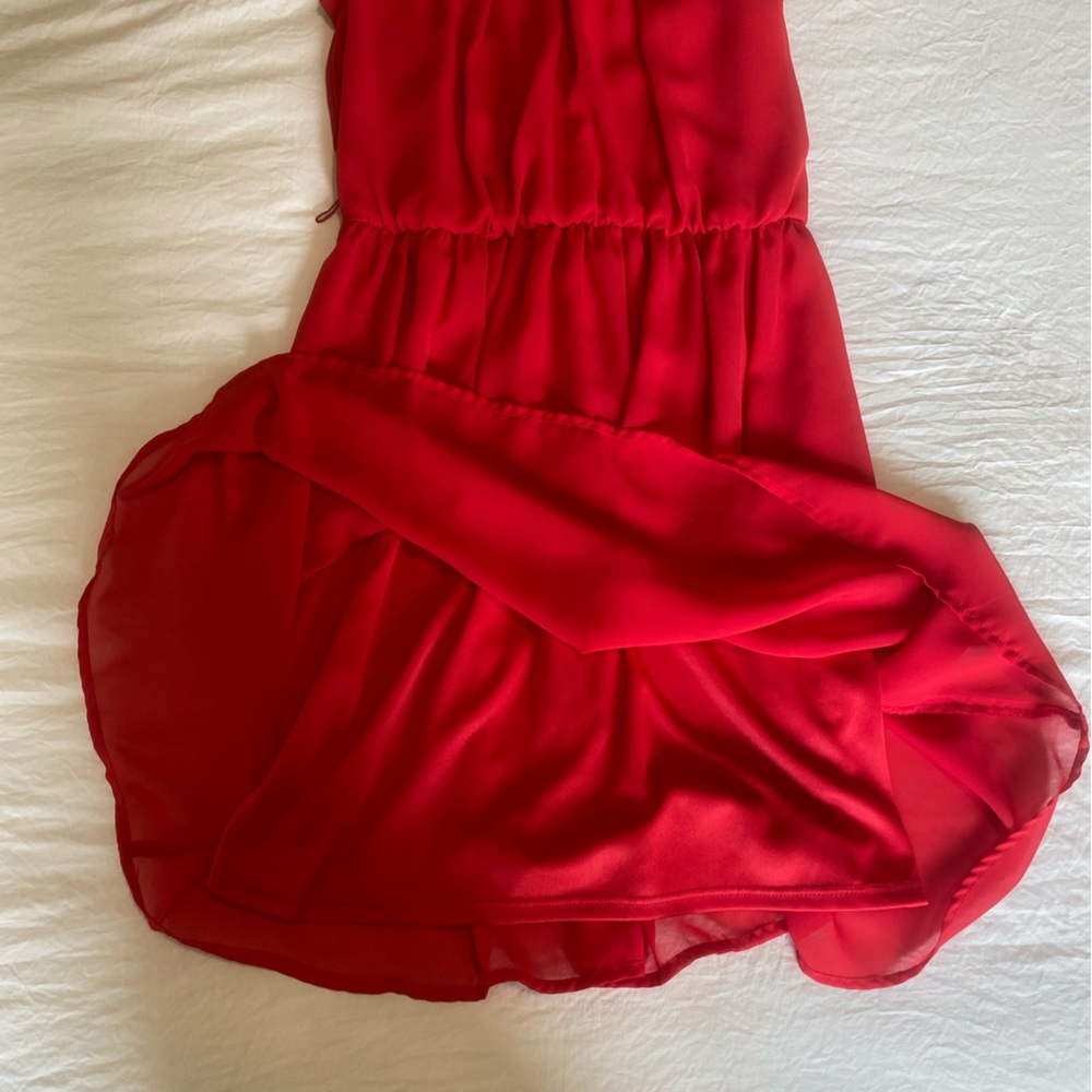Red formal dress